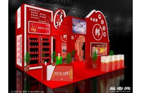 郎酒展台模型图片