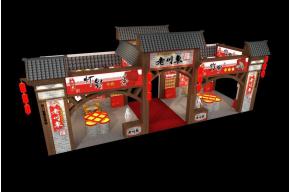 成都糖酒会-老川东展台模型图片