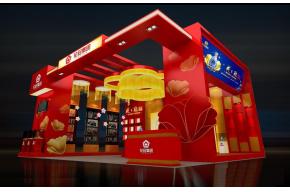 花冠酒展位设计模型图片