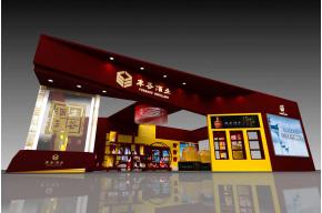 丰谷酒业展台模型图片