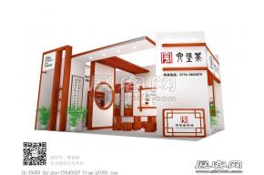 六堡茶展览模型图片