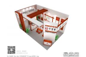 六堡茶展览模型图片