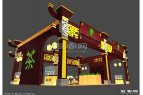 茶叶展模型图片