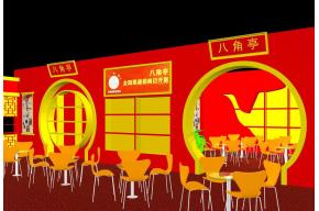 八角亭展览模型图片