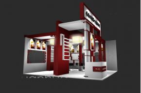 双元茶叶展台模型图片
