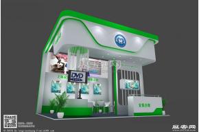 上海安集协康生物展台模型图片