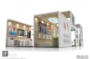 生物展团展台模型图片