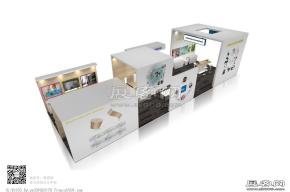 生物展团展台模型图片