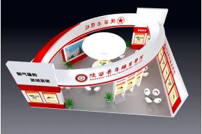 青年职业学院展台模型图片