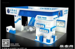 上海冬泽特医展台模型图片