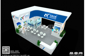 天美生物展台模型图片