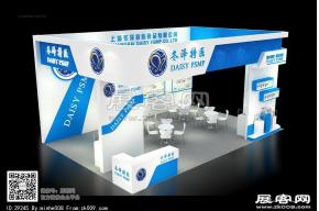 上海冬泽特医展台模型图片