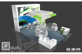 屹尧科技展台模型图片