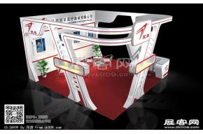 双羊医疗展台模型图片