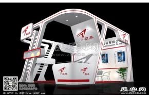 双羊医疗展台模型图片