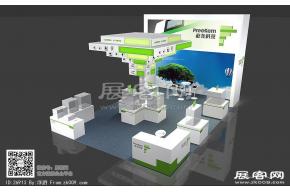 屹尧科技展台模型图片