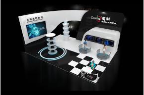 美科电子展位模型图片