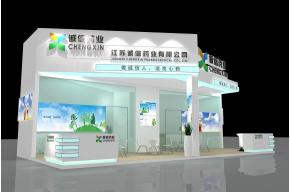 诚信药业展台模型图片