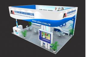 爱诺植保展台模型图片