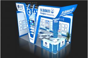 东海制药展台模型图片