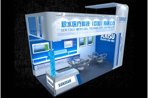 积水医疗科技展台模型图片