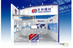 天和磁材展览模型效果图