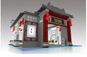 振东制药中式展览模型图片