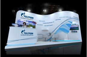 GAZPROM电子科技博览会展台模型图片
