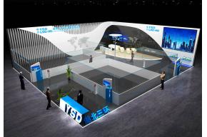 湖北三环展台模型图片