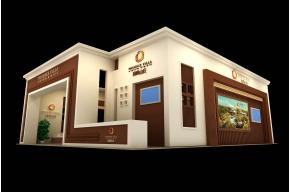 凤鸣山庄展台模型图片