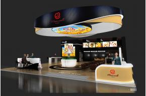 浙江新迪嘉禾食品展台模型图片
