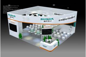 瑞华电子展台模型图片