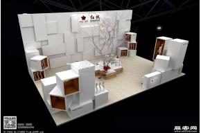 红枫红枫展台3D模型图片
