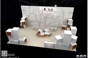 红枫红枫展台3D模型图片