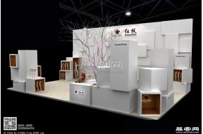 红枫红枫展台3D模型图片