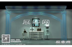 时尚欧式橱窗模型效果图