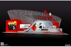 梅州中心展区展览模型图片