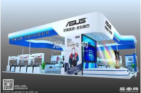 华硕展台模型图片
