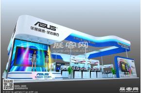 华硕展台模型图片