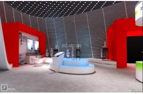梅州中心展区展览模型图片