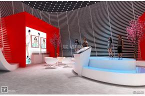 梅州中心展区展览模型图片