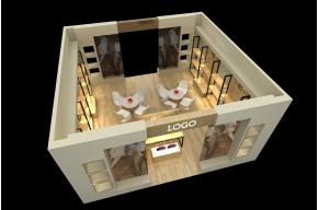 花都展团展台模型效果图