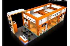 皇威家电展台3D模型