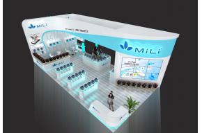 Mi Li 手机平板电子展台模型效果图