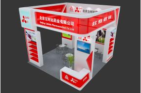 立时达奶业展台模型图片