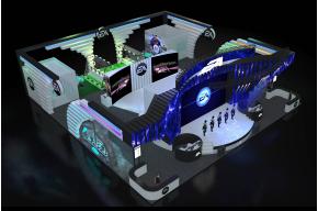 EA展台3D模型效果图