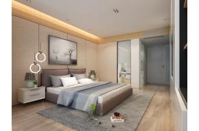 北欧卧室3D模型效果图