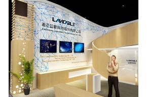 浙江蓝联展台模型图片