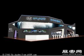 现代汽车展台模型图片
