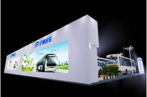 宇通客车展台模型图片